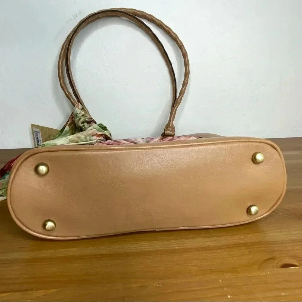 NEW Patricia Nash Zorita Seashell Scarf Satchel Bag - Picture 11 of 11